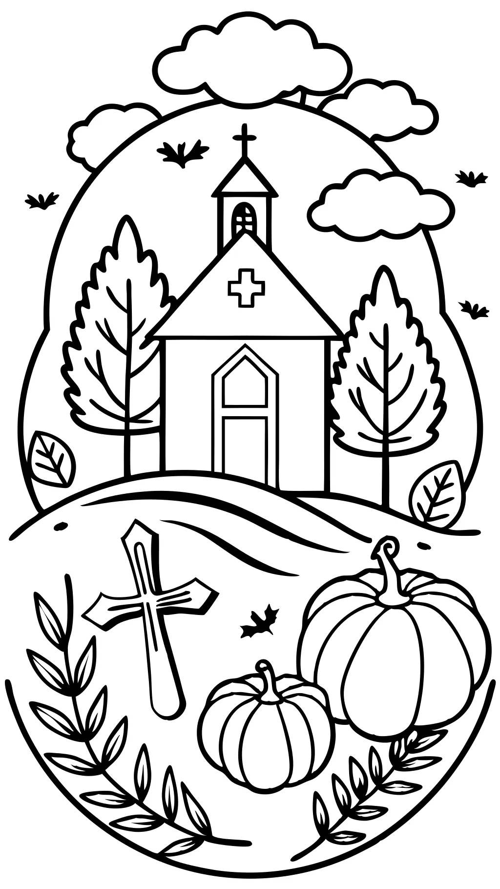 fall christian coloring pages